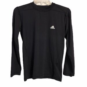 Adidas black long sleeve climalite shirt